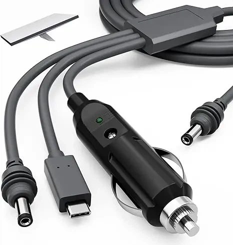Автомобильный кабель питания для Starlink Mini комплект 3в1 DC Type-C и прикуриватель 3м (19227) - Фото 2 Автомобильный кабель питания для Starlink Mini комплект 3в1 DC Type-C и прикуриватель 3м (19227) - изображение 2