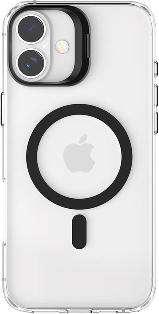 Панель Guan Founder Mag Glass для Apple iPhone 16 Transparent-Black (GA-MAGCS-IP24-BLS61BLK) - зображення 1