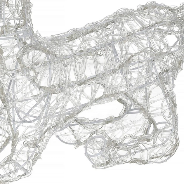 Ozdoba świetlna Springos Renifer 130 LED (5907719465265) - obraz 3