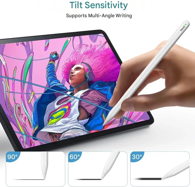Стилус для iPad Kingone с Magnetic Wireless Charging, Palm Rejection - Фото 7 Стилус для iPad Kingone с Magnetic Wireless Charging, Palm Rejection - изображение 7