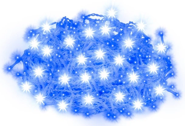 Lampki Springos Kurtyna Sople Flash 300 LED 12 m (5907719425559) - obraz 4