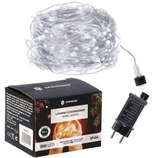 Lampki choinkowe Springos 300 LED 30 m (5907719414515) - obraz 4