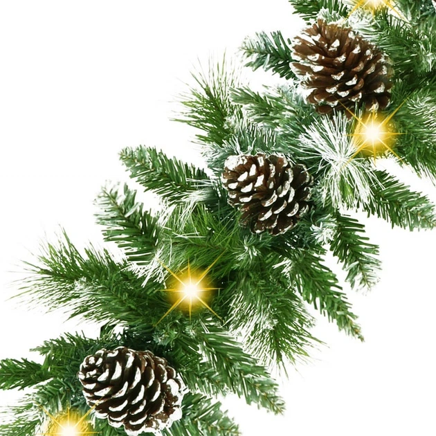 Ozdoba świetlna Springos girlanda świąteczna sztuczna 50 LED 6.5 m (5907719462912) - obraz 2