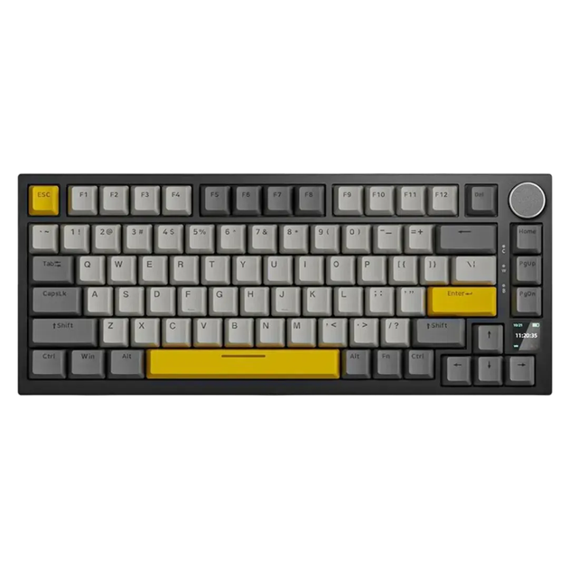 Ігрова механічна бездротова клавіатура AJAZZ AK820 Pro / Три режими підключення / Flying Fish Switch / Grey - зображення 2