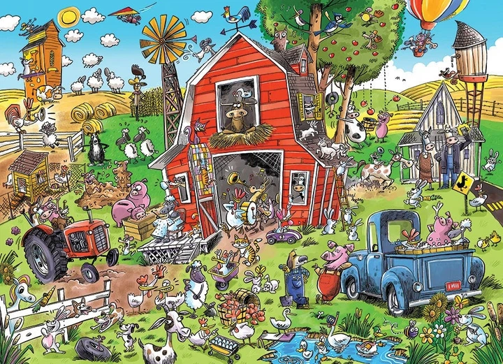 Puzzle Cobble Hill Wiejskie szaleństwo 350 elementów 112684 (625012470186) - obraz 2