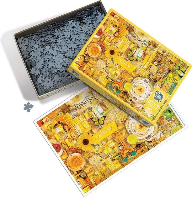 Puzzle Cobble Hill Pomaluj mój świat na kolor żółty 1000 elementów 112209 (625012400589) - obraz 3