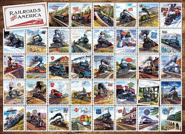 Puzzle Cobble Hill Kolej w Stanach Zjednoczonych 1000 elementów 112628 (625012402323) - obraz 2