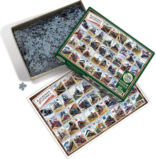 Puzzle Cobble Hill Kolej w Stanach Zjednoczonych 1000 elementów 112628 (625012402323) - obraz 3