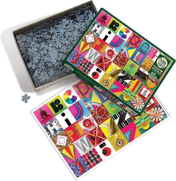 Пазл Cobble Hill Літери і цифри 1000 елементів 112994 (625012402651) - зображення 3