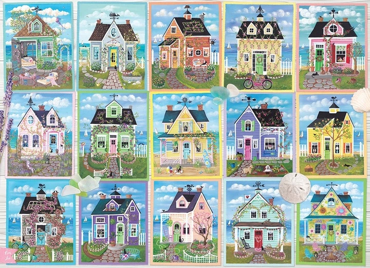 Пазл Cobble Hill Будиночки біля моря 1000 елементів 113097 (625012402859) - зображення 2