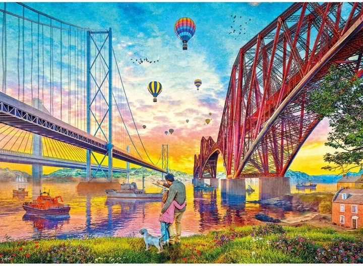 Пазл Gibsons Games Три мости Шотландія 1000 елементів 113721 (5012269064247) - зображення 2