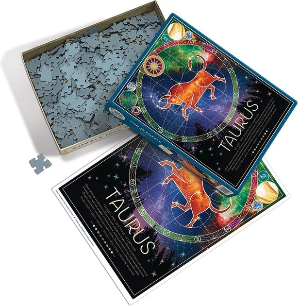 Puzzle Cobble Hill Znaki zodiaku Byk 500 elementów 112271 (625012450126) - obraz 3