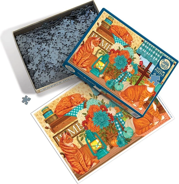 Пазл Cobble Hill Помаранчеві коти 500 елементів 112693 (625012450751) - зображення 3