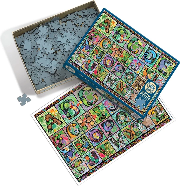 Пазл Cobble Hill Тваринний алфавіт 500 елементів 113578 (625012451185) - зображення 3