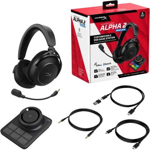 Наушники HyperX Cloud Alpha 2 Wireless Black (AJ5C7AA) HyperX AJ5C7AA 926163 - изображение 10
