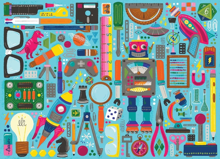 Пазл Cobble Hill Скарби з дитячої шухляди 350 елементів 113588 (625012470483) - зображення 2