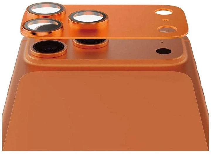 Szkło hartowane Panzer Glass Fender Camera Protector Tempered Glass Lens do Apple iPhone 17 Pro Orange (5715685036729) - obraz 2
