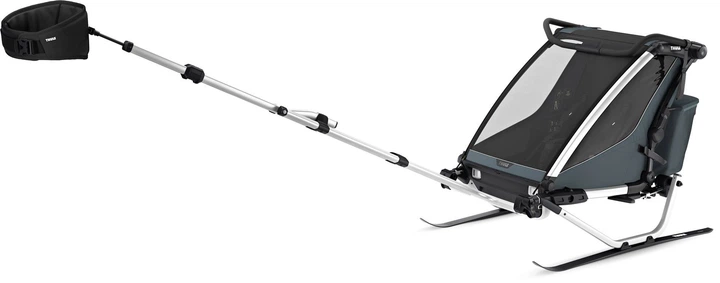 Коляска дитяча Thule Chariot Cross 2 Double (Dark Slate) 10201035 (TH 10201035) - зображення 6