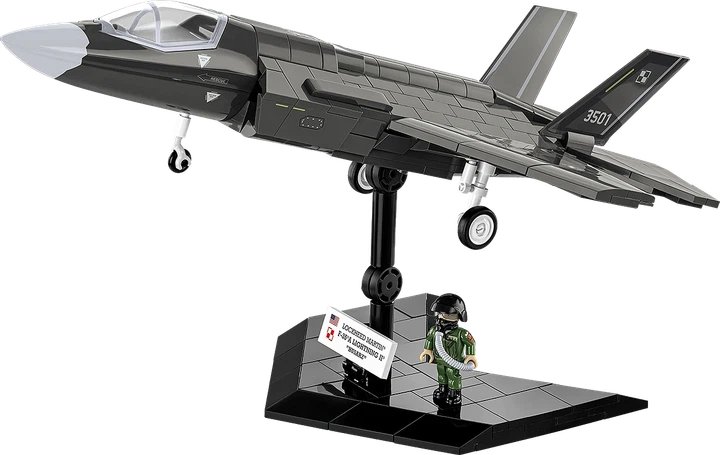 Klocki konstrukcyjne Cobi Armed Forces Myśliwiec F-35A Lightning II Husarz 605 elementów (5902251059040) - obraz 2
