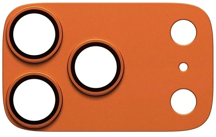 Szkło hartowane Panzer Glass Fender Camera Protector Tempered Glass Lens do Apple iPhone 17 Pro Max Orange (5715685036750) - obraz 2