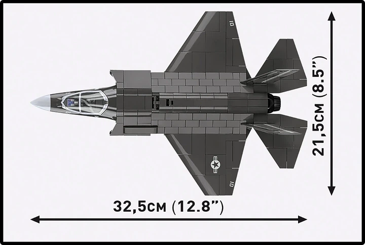 Klocki konstrukcyjne Cobi Armed Forces Myśliwiec F-35B Lightning II 614 elementów (5902251059125) - obraz 7