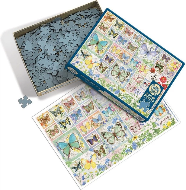 Пазл Cobble Hill Кольорові метелики 500 елементів 112260 (625012450256) - зображення 3