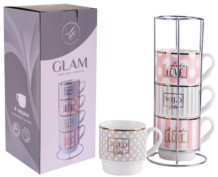 Набір чашок Limited Edition Glam B248-T2005 - Фото 11 Набір чашок Limited Edition Glam B248-T2005 - изображение 11