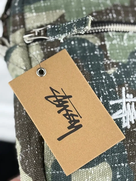Сумка через плече Stussy Washed у камуфляжному кольорі. - зображення 3