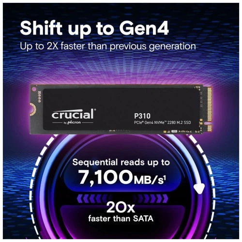 Накопитель SSD M.2 2280 2TB P310 Micron (CT2000P310SSD8) MICRON CT2000P310SSD8 920078 - изображение 3