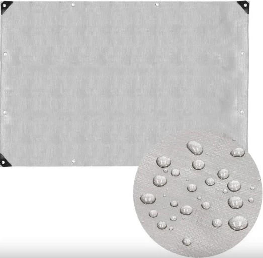 Брезент Springos 6 x 4 м 130 г/м2 Сірий (GA2183) - зображення 4