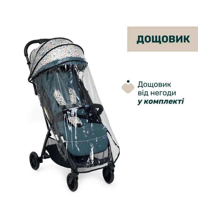 Коляска дитяча прогулянкова Chicco Glee, блакитна - зображення 3