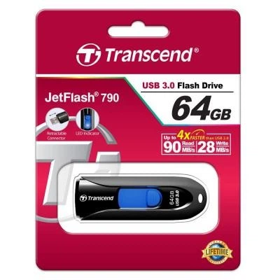 USB флеш накопитель Transcend 64GB JetFlash 790 USB 3.0 (TS64GJF790K) Transcend TS64GJF790K 1092187 - Фото 5 USB флеш накопитель Transcend 64GB JetFlash 790 USB 3.0 (TS64GJF790K) Transcend TS64GJF790K 1092187 - изображение 5