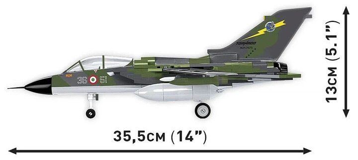 Klocki konstrukcyjne Cobi Armed Forces Myśliwiec Panavia Tornado IDS 483 elementy (5902251058944) - obraz 3
