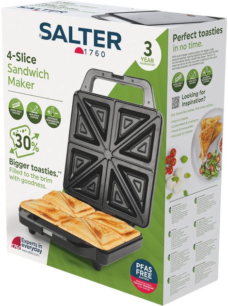 Opiekacz do kanapek SALTER EK6538VDE - obraz 3