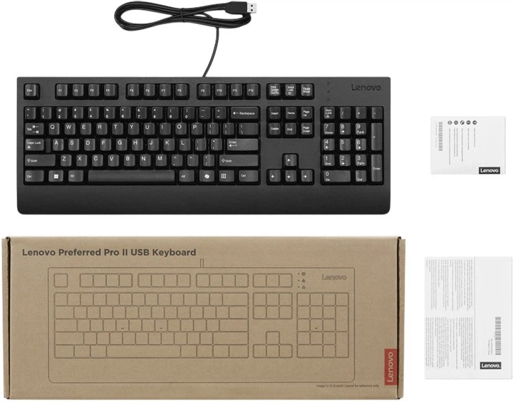 Клавіатура дротова Lenovo Preferred Pro II - US Euro (4Y41R64616) - зображення 2