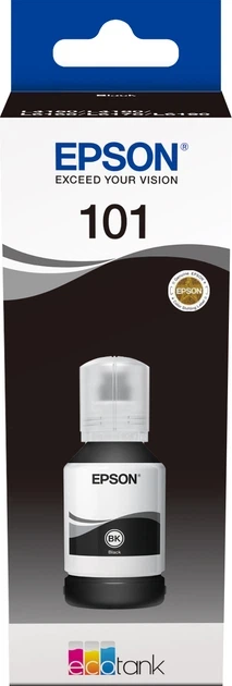 Контейнер с чернилом Epson 101 для Eco Tank L4160/L6160/L6170/L6190 127 мл Black (C13T03V14A) - Фото 2 Контейнер с чернилом Epson 101 для Eco Tank L4160/L6160/L6170/L6190 127 мл Black (C13T03V14A) - изображение 2