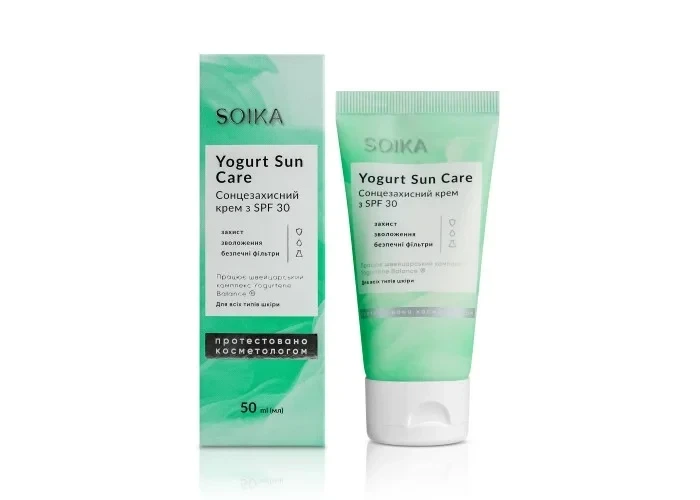 Крем для лица сонцезащитный с SPF30 и пребиот. комплексом Yogurtene Balance Soika 50 мл - Фото 1 Крем для лица сонцезащитный с SPF30 и пребиот. комплексом Yogurtene Balance Soika 50 мл - изображение 1