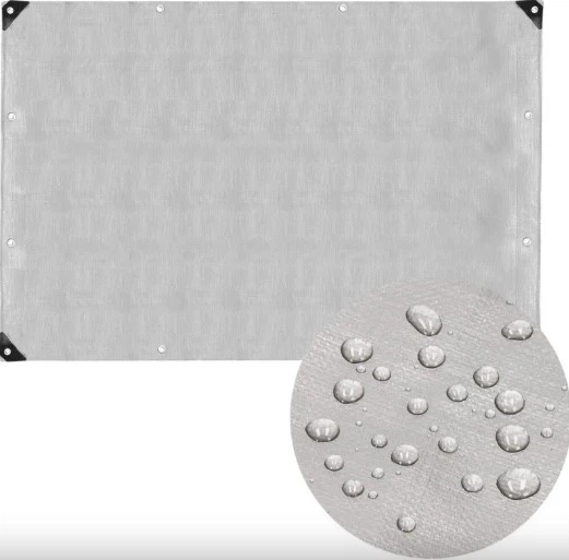 Брезент Springos 3 x 5 м 260 г/м2 Сірий (GA2187) - зображення 5