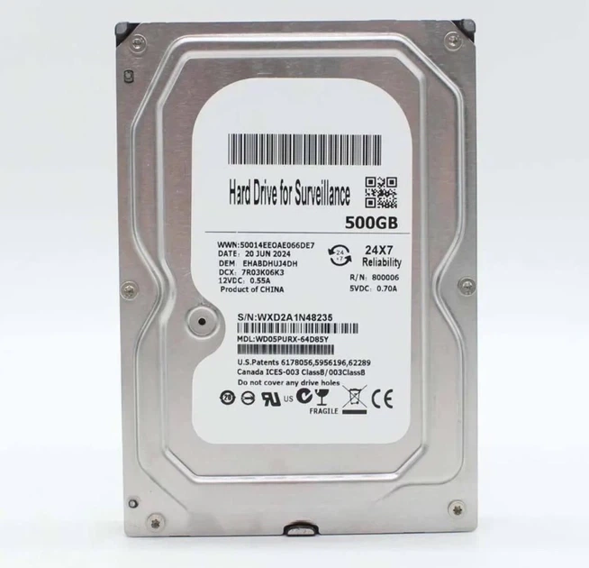Жорсткий диск 500 GB, накопичувач - Фото 1 Жорсткий диск 500 GB, накопичувач - зображення 1