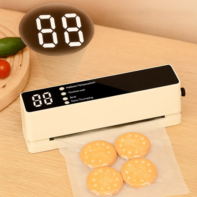Аккумуляторный вакууматор упаковщик для продуктов от USB LY-1067 Бежевый ( см1172701 ) - Фото 8 Аккумуляторный вакууматор упаковщик для продуктов от USB LY-1067 Бежевый ( см1172701 ) - изображение 8
