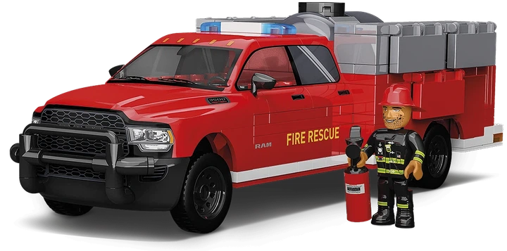 Klocki konstrukcyjne Cobi 24612 Dodge RAM 3500 Wóz strażacki 358 elementów (5902251246129) - obraz 3