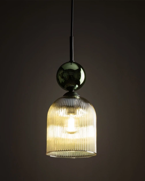 Підвісний світильник, люстра TK Lighting 11146 Sophia E14 1x10W IP20 зелений - зображення 3