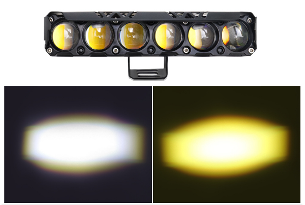 Светодиодная LED балка (фара) 6-Eye Pro: Мощность 90 Вт, Бело-Желтый свет - Фото 1 Светодиодная LED балка (фара) 6-Eye Pro: Мощность 90 Вт, Бело-Желтый свет - изображение 1
