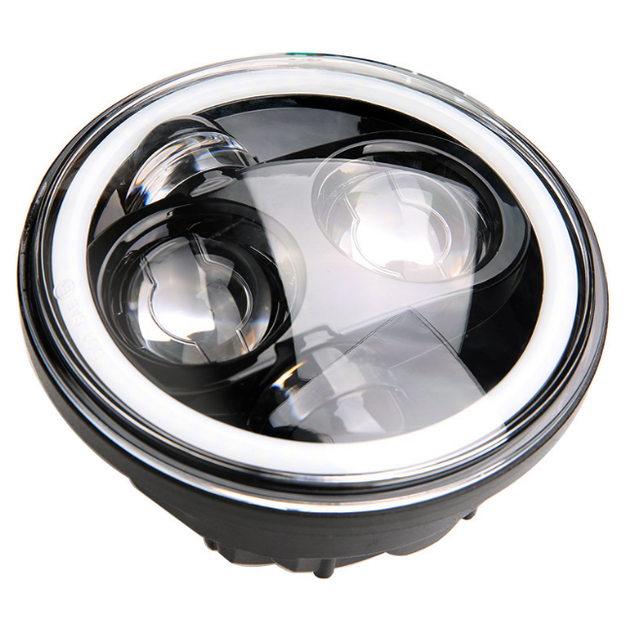 5.75 Дюймовая (14 см) LED-Фара для Мотоцикла с Ангельским Оком и Поворотниками - изображение 6