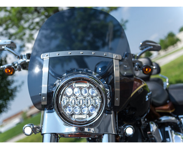 Скрамблер "Scrambler" светодиодная фара LED 7" (17.8 см) 75Вт - изображение 4