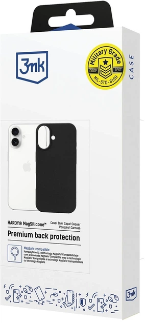 Панель 3MK Hardy MagSilicone для Apple iPhone 17 Black (5903108664325) - зображення 8