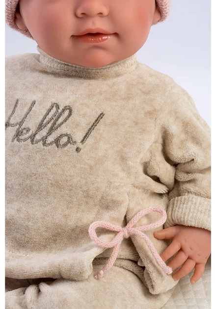 Lalka bobas Llorens Płacząca Mimi z poduszką 42 cm (8426265740208) (955555915210973) - Outlet - obraz 4