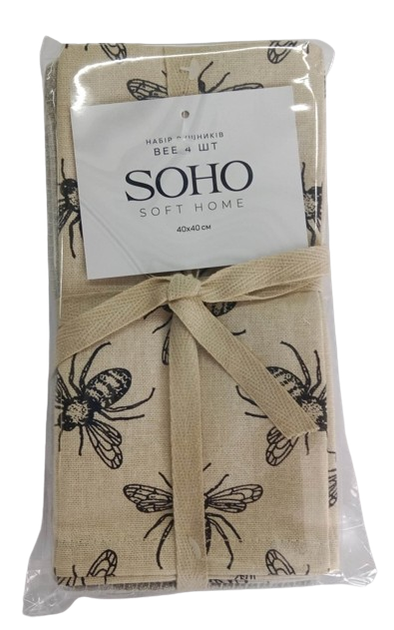 Набір рушників 40x40см Bee 4 шт SOHO (pbe0050702) - зображення 2