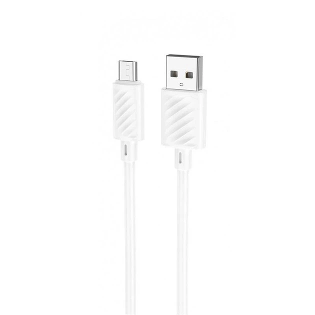 USB кабель для быстрой зарядки HOCO X88 USB / Micro USB 2.4A 1 м Белый - Фото 1 USB кабель для быстрой зарядки HOCO X88 USB / Micro USB 2.4A 1 м Белый - изображение 1