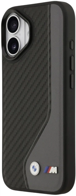 Чехол BMW M Carbon Logo MagSafe для Apple iPhone 17 Grey (3666339482442) - изображение 2